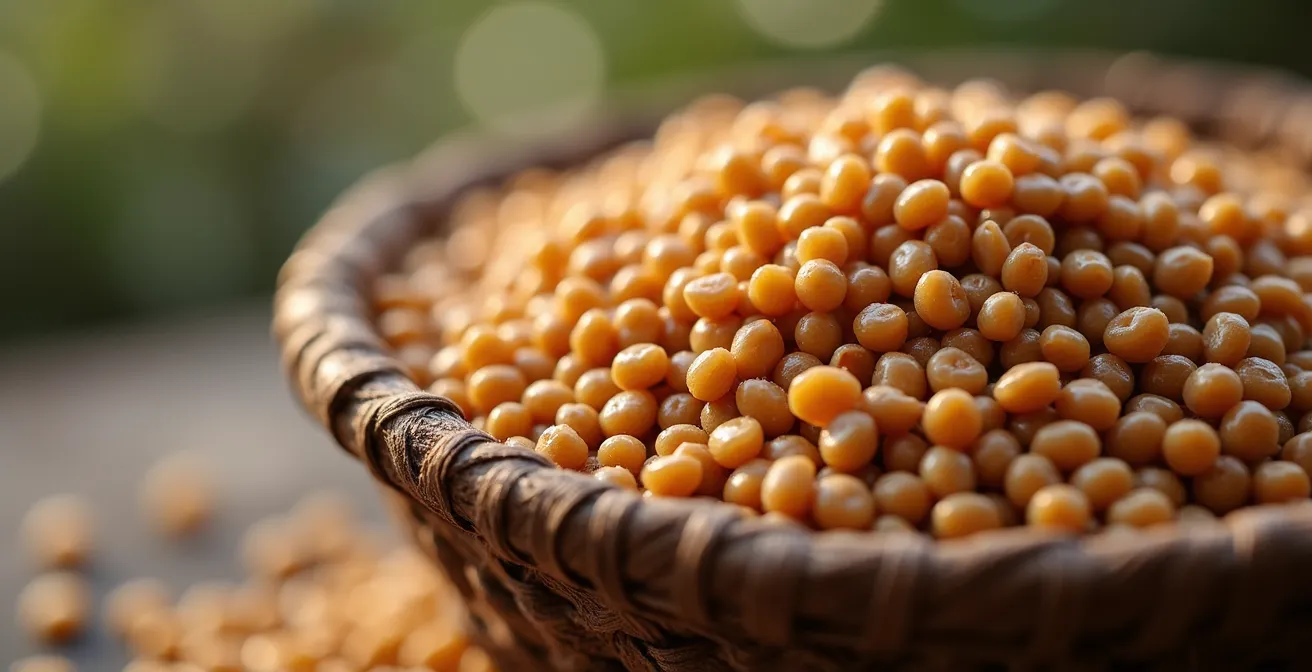 Parcelles en terrasse de culture de lentilles sur les pentes volcaniques de Cilaos